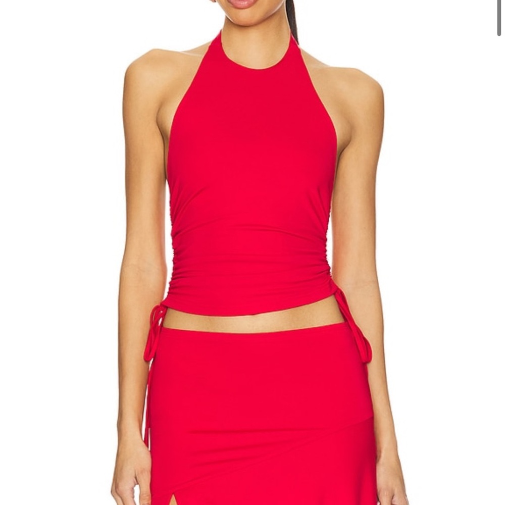 Cammie Halter Top in Red
